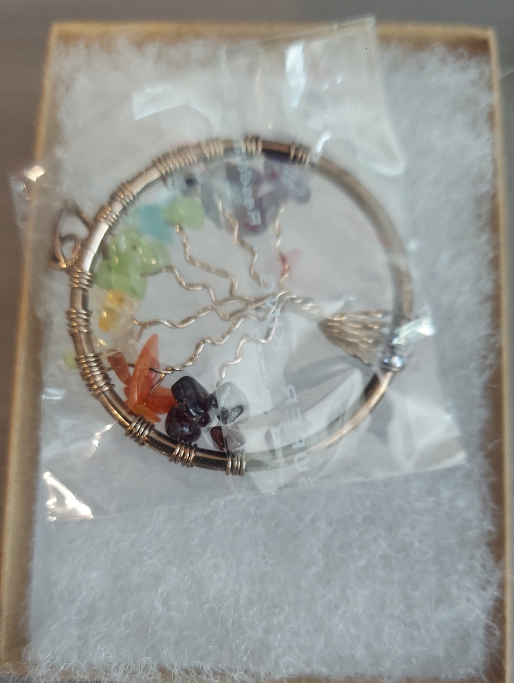 Handcrafted Multicolor Tree of Life Pendant Necklace